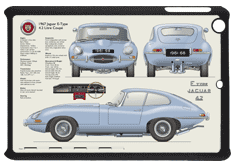 Jaguar E-Type Coupe S1 1961-68 Small Tablet Covers